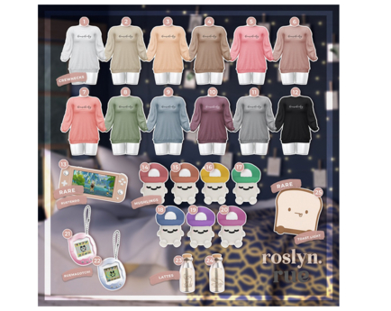 Second Life Marketplace - 3. roslyn. x rue / cozy gamer. inez crewneck